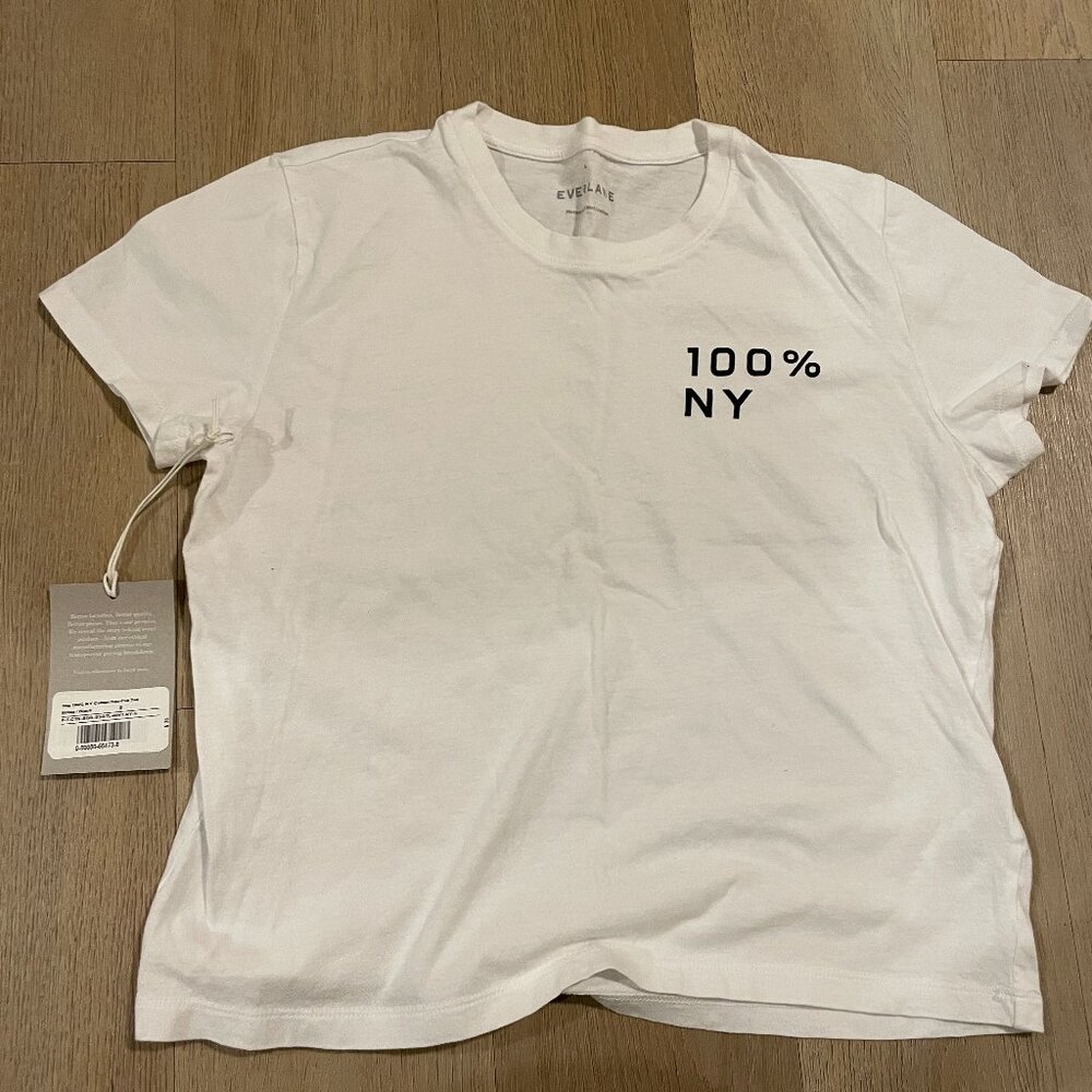 Everlane - The 100% NY Cotton Box-Cut Tee - Small